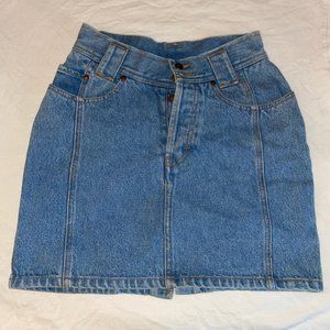 vintage Jordache denim mini skirt